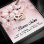 Bonus Mom Gift, Interlocking Heart Necklace