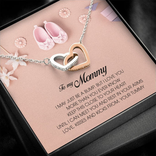 To My Mommy, Interlocking Heart Necklace