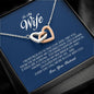 To My Wife, Interlocking Heart Necklace