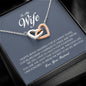 To My Wife, Interlocking Heart Necklace