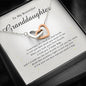 Interlocking Heart Necklace, To My Beautiful Granddaughter, With Love From Grandma / Grandpa