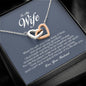 To My Wife, Interlocking Heart Necklace