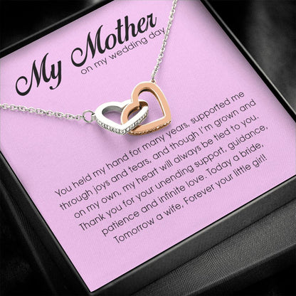 My Mother on My Wedding Day, Interlocking Heart Necklace