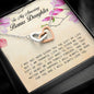 To my amazing bonus To My Amazing Bonus Daughter, Interlocking Heart Necklace Interlocking Heart Necklace