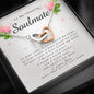 Interlocking Heart Necklace, To My Stunning Soulmate