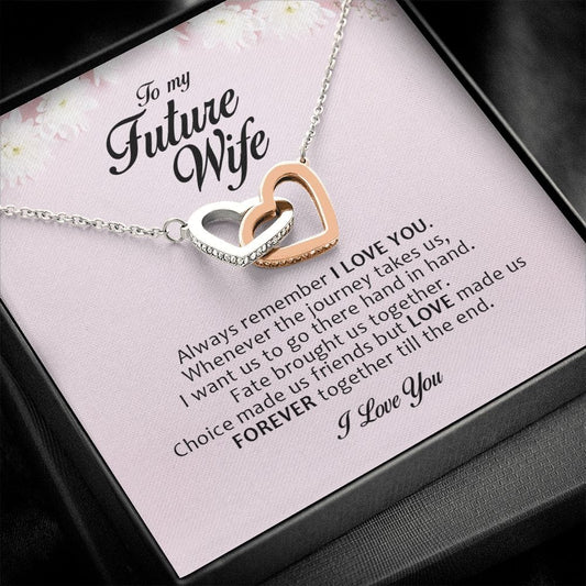 To My Future Wife, Interlocking Heart Necklace