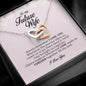To My Future Wife, Interlocking Heart Necklace