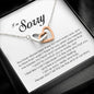 I'm Sorry Gift, Interlocking Heart Necklace