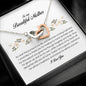 To My Beautiful Mother, Interlocking Heart Necklace