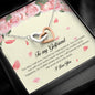To My Girlfriend, Interlocking Heart Necklace