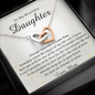 Interlocking Heart Necklace | To My Beautiful Daughter