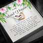 Interlocking Heart Necklace, To My Maid of Honor