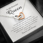 Interlocking Heart Necklace, To My Beautiful Queen