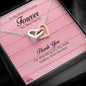 To My Maid of Honor, Interlocking Heart Necklace