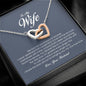 To My Wife, Interlocking Heart Necklace