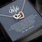 To My Wife, Interlocking Heart Necklace