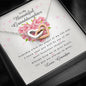 Interlocking Heart Necklace, To My Beautiful Granddaughter, Gift from Grandpa