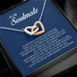 To My Soulmate, Interlocking Heart Necklace