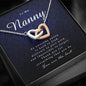 Interlocking Heart Necklace, Thank You Gift for Nanny