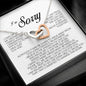 I'm Sorry Gift, Interlocking Heart Necklace