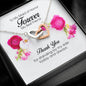 To My Maid of Honor, Interlocking Heart Necklace