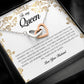 To My Queen, Interlocking Heart Necklace
