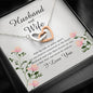 Husband to Wife Gift, Interlocking Heart Necklace