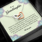 To Our Granddaughter, Interlocking Heart Necklace