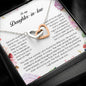 To My Daughter In Law, Interlocking Heart Necklace