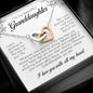 To My Beautiful Granddaughter, Interlocking Heart Necklace