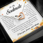 To My Soulmate, Interlocking Heart Necklace