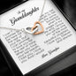 Granddaughter Gift, Interlocking Heart Necklace, Gift from Grandpa