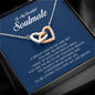 To My Soulmate, Interlocking Heart Necklace