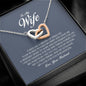 To My Wife, Interlocking Heart Necklace