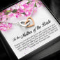 To the Mother of the Bride Gift, Interlocking Heart Necklace