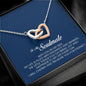 To My Soulmate, Interlocking Heart Necklace