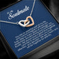 To My Soulmate, Interlocking Heart Necklace