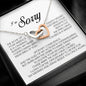 I'm Sorry Gift, Interlocking Heart Necklace