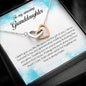 To My Amazing Daughter, Interlocking Heart Necklace