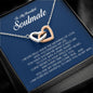 To My Soulmate, Interlocking Heart Necklace