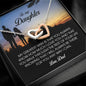 To My Daughter, Interlocking Heart Necklace