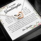 To My Beautiful Granddaughter, Interlocking Heart Necklace