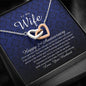 Interlocking Heart Necklace, Happy 2nd Anniversary