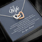 To My Wife, Interlocking Heart Necklace