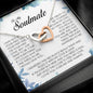 To My Soulmate, Interlocking Heart Necklace