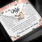 To My Wife, Interlocking Heart Necklace