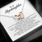 To My Stepdaughter Gift, Interlocking Heart Necklace