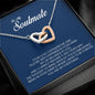 To My Soulmate, Interlocking Heart Necklace