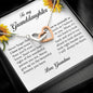 To My Granddaughter, Interlocking Heart Necklace
