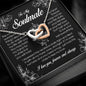 To My Soulmate, Interlocking Heart Necklace